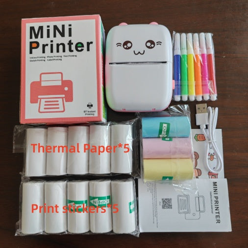 Pocket Mini Bluetooth Printer – Print Photos, Notes & Stickers Instantly