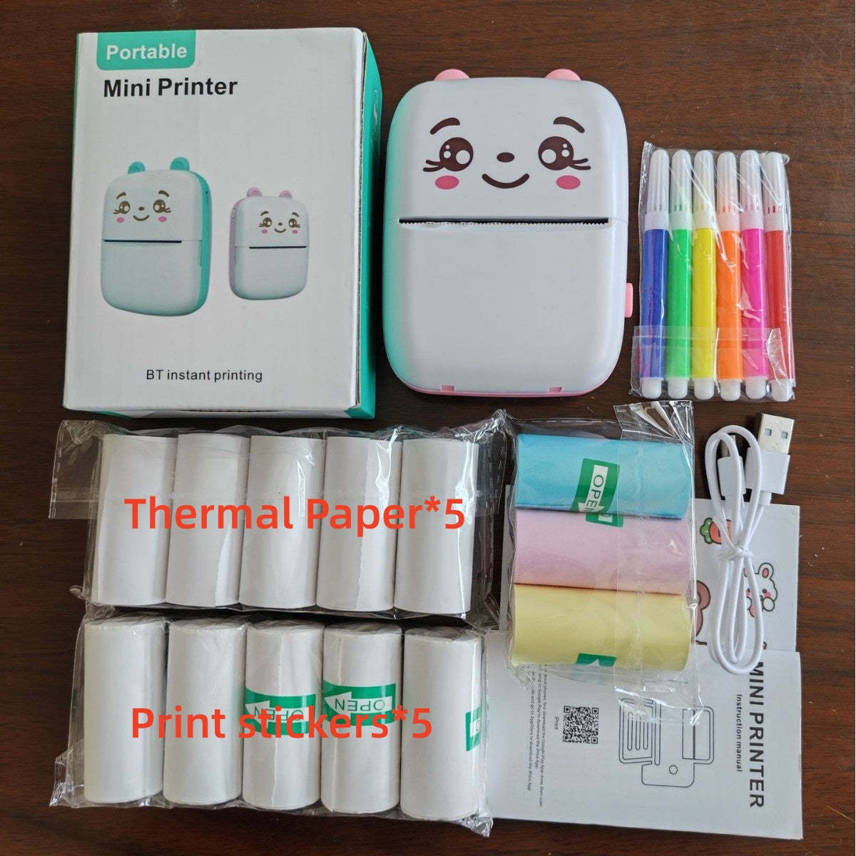 Pocket Mini Bluetooth Printer – Print Photos, Notes & Stickers Instantly