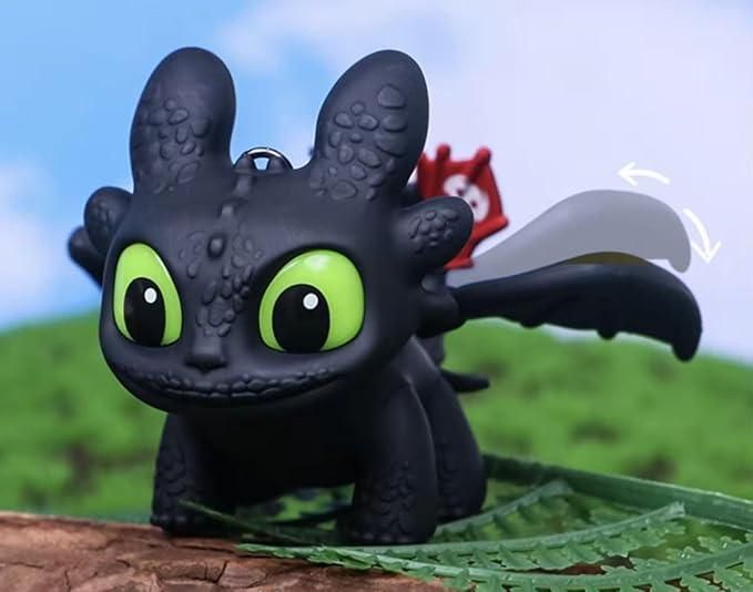 Night Fury Dragon Keychain with Sound & Light