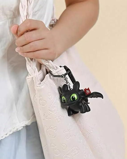 Night Fury Dragon Keychain with Sound & Light