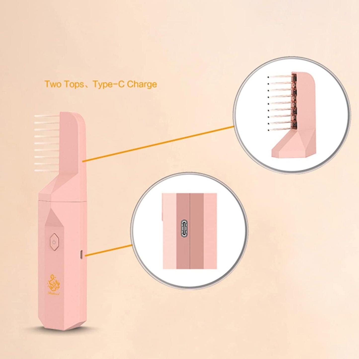Incense Burner Electronic Portable Comb – Fragrance Hair Comb for Women