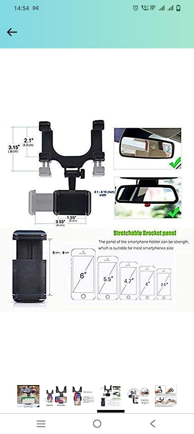 Car Rearview Mirror Phone Holder