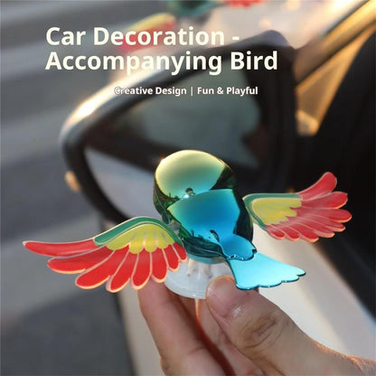 Wind-Powered Flying Bird Car Decor