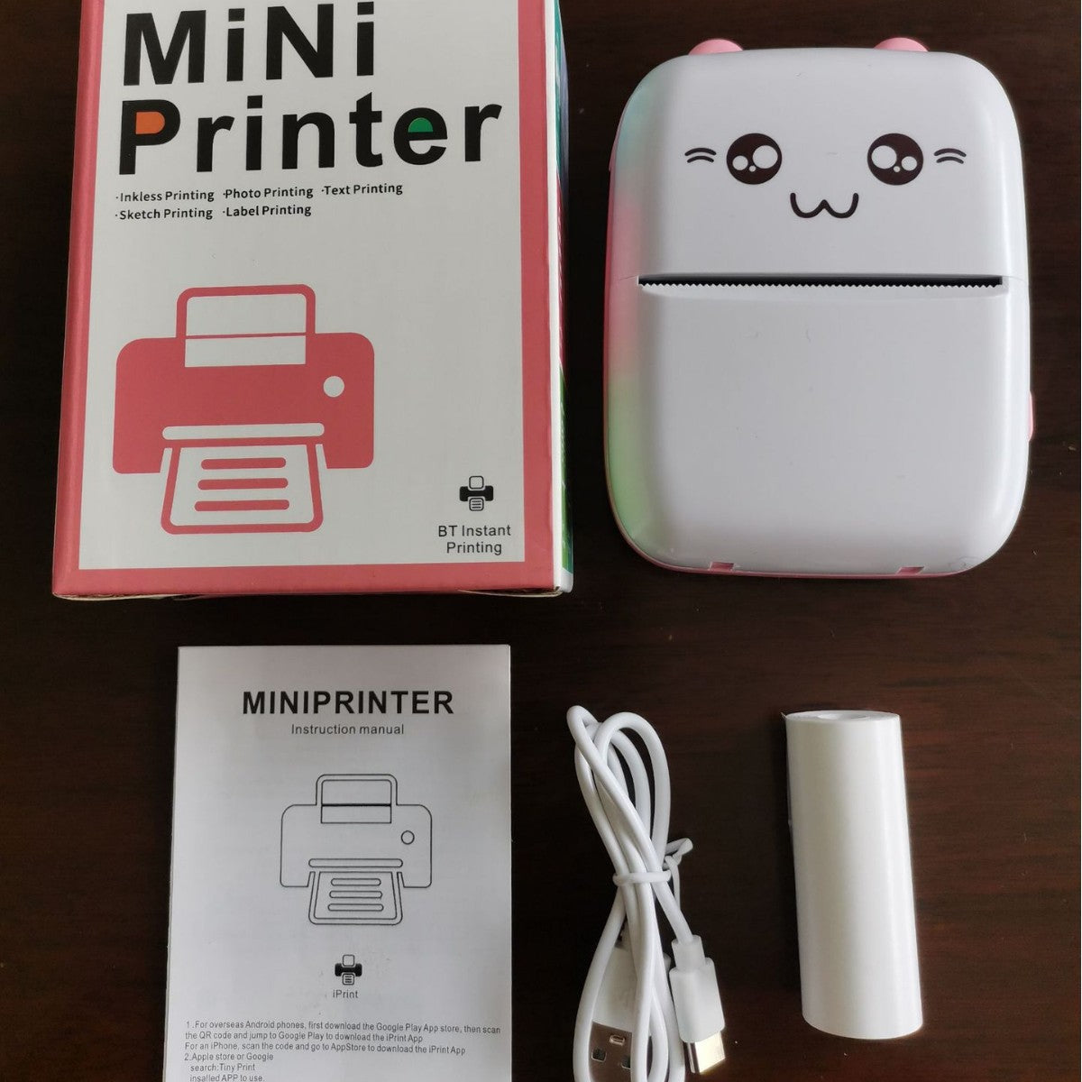 Pocket Mini Bluetooth Printer – Print Photos, Notes & Stickers Instantly